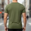 Aeronautica Militare t-shirt męski koszulka khaki okrągły crew-neck